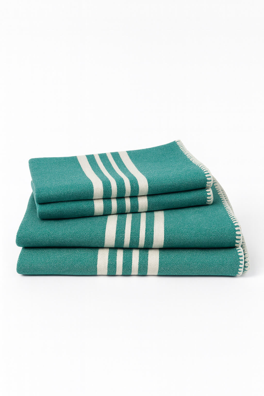 Farmhouse Fringe-Free Turkish Towel Bundle – 2 Full + 2 Mini