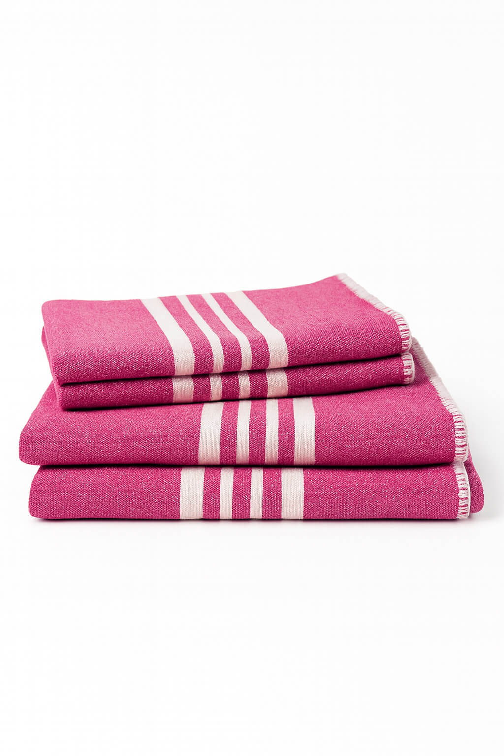 Farmhouse Fringe-Free Turkish Towel Bundle – 2 Full + 2 Mini