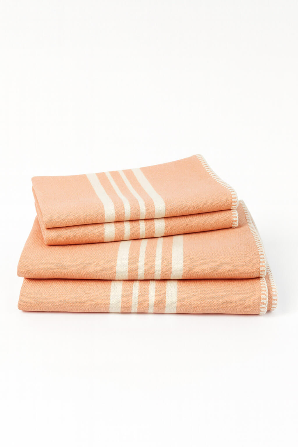 Farmhouse Fringe-Free Turkish Towel Bundle – 2 Full + 2 Mini