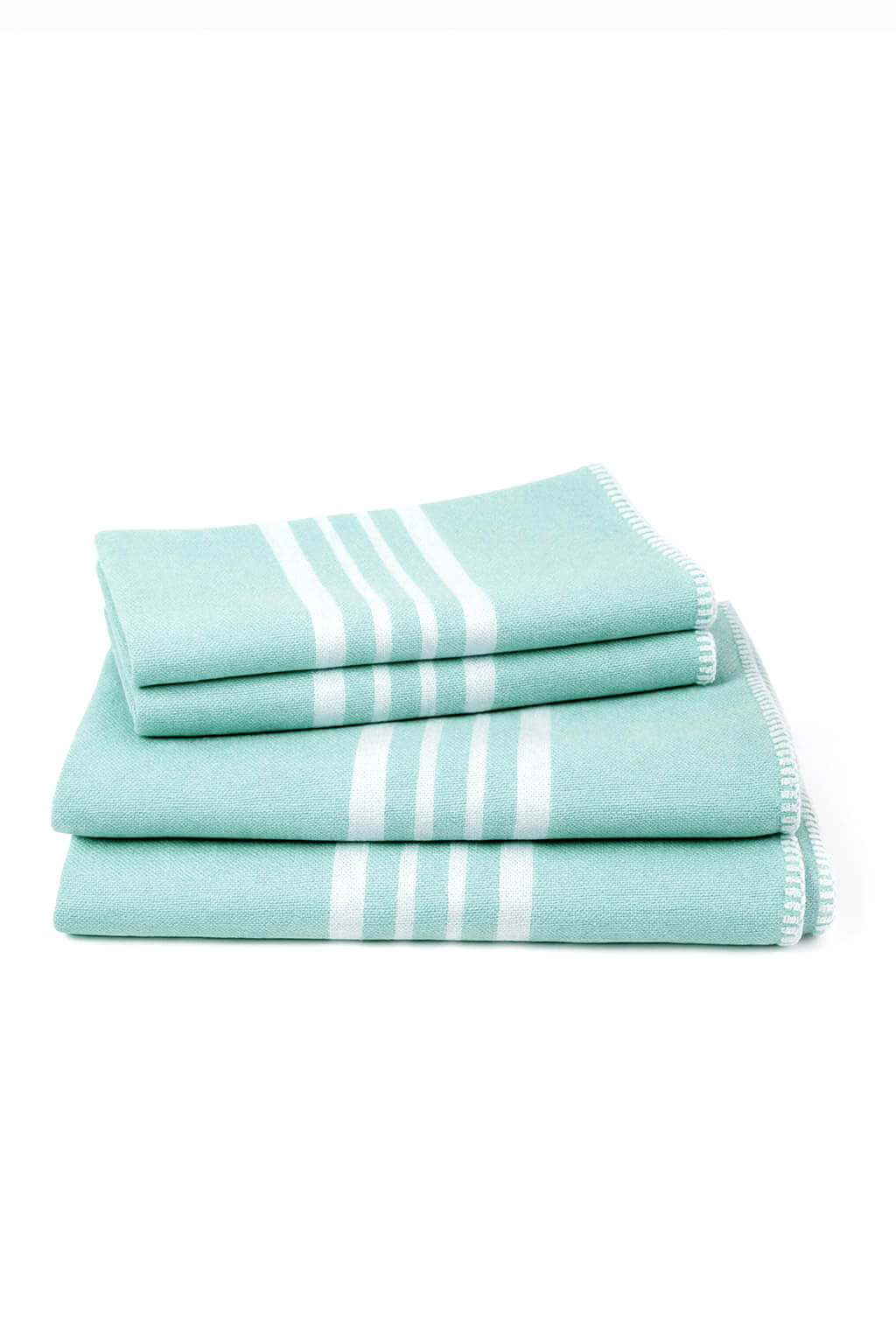 Farmhouse Fringe-Free Turkish Towel Bundle – 2 Full + 2 Mini