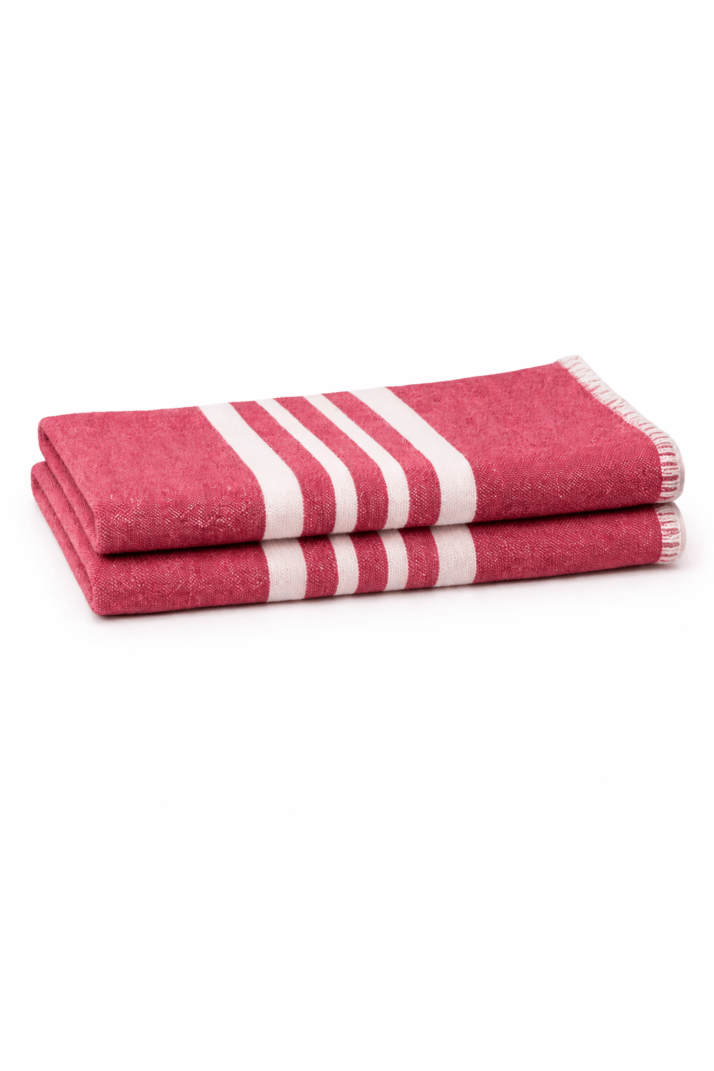 Farmhouse Fringe-Free Turkish Hand Towels – Set of 2