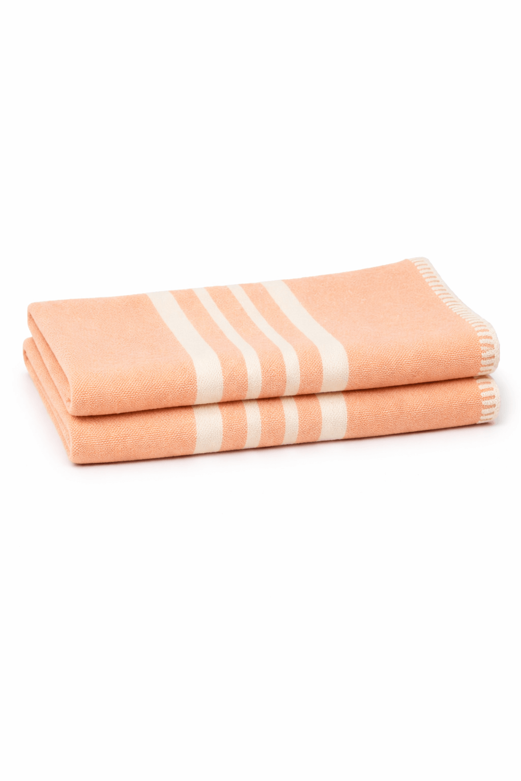 Farmhouse Fringe-Free Turkish Hand Towels – Set of 2