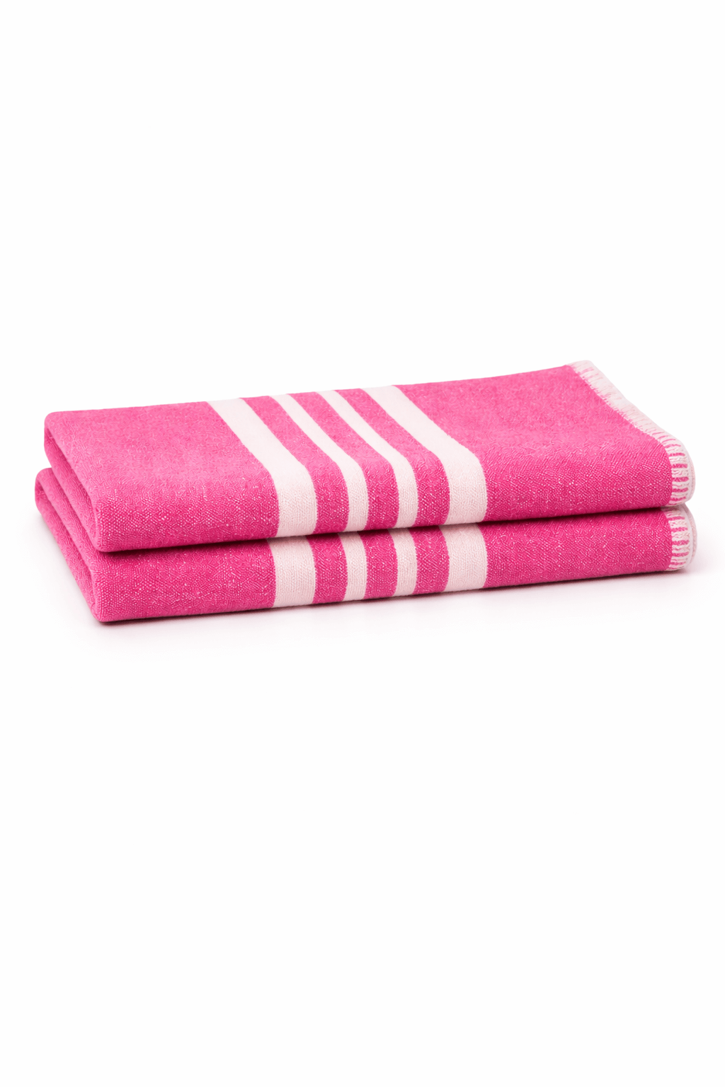 Farmhouse Fringe-Free Turkish Hand Towels – Set of 2