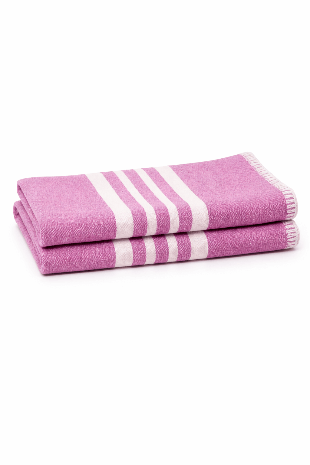 Farmhouse Fringe-Free Turkish Hand Towels – Set of 2