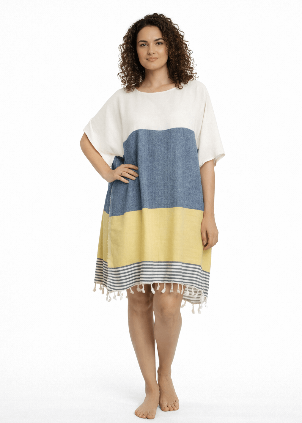 Multi-Color Organic Turkish Cotton Beach Tunic Cover-Up