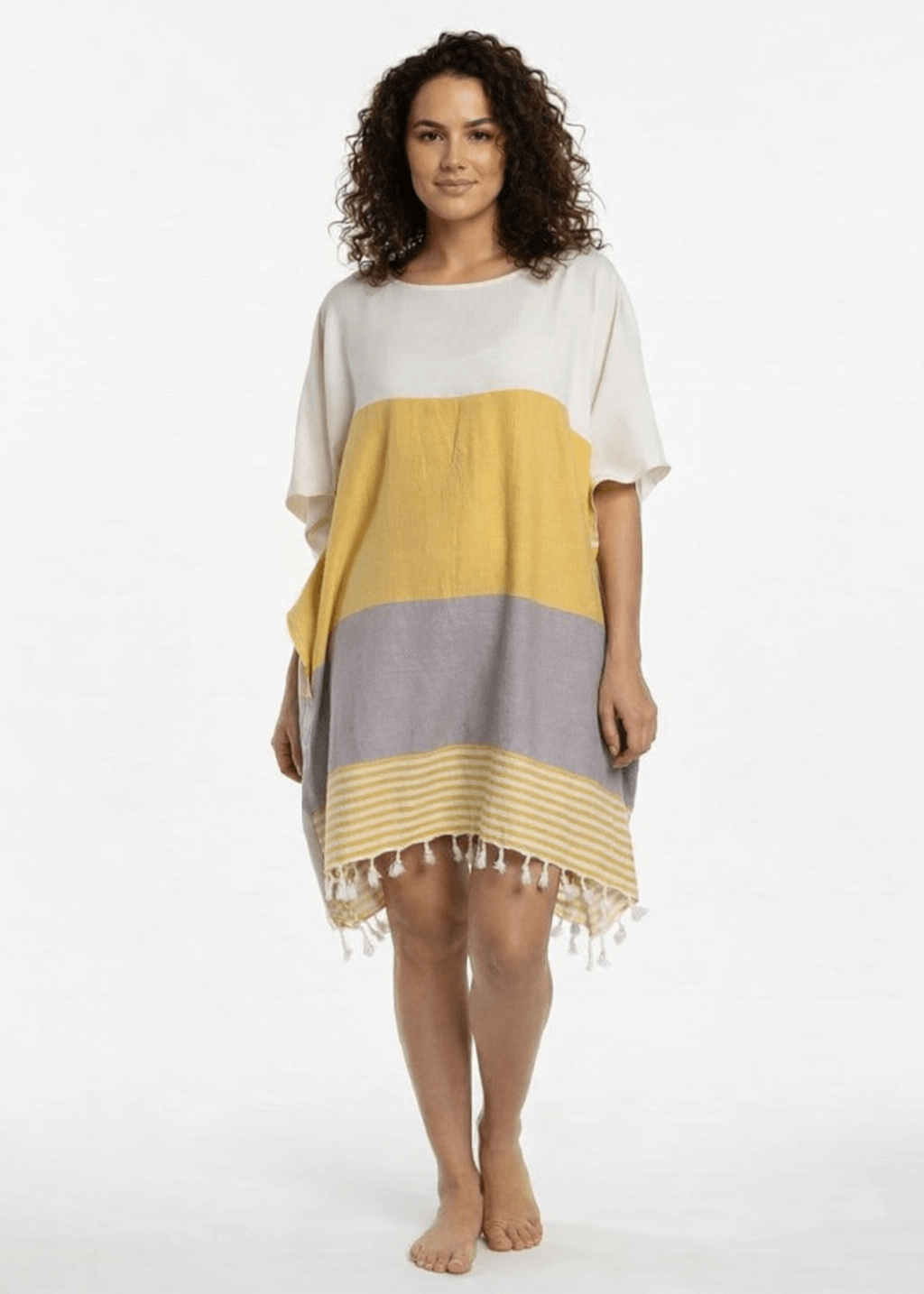 Multi-Color Organic Turkish Cotton Beach Tunic Cover-Up