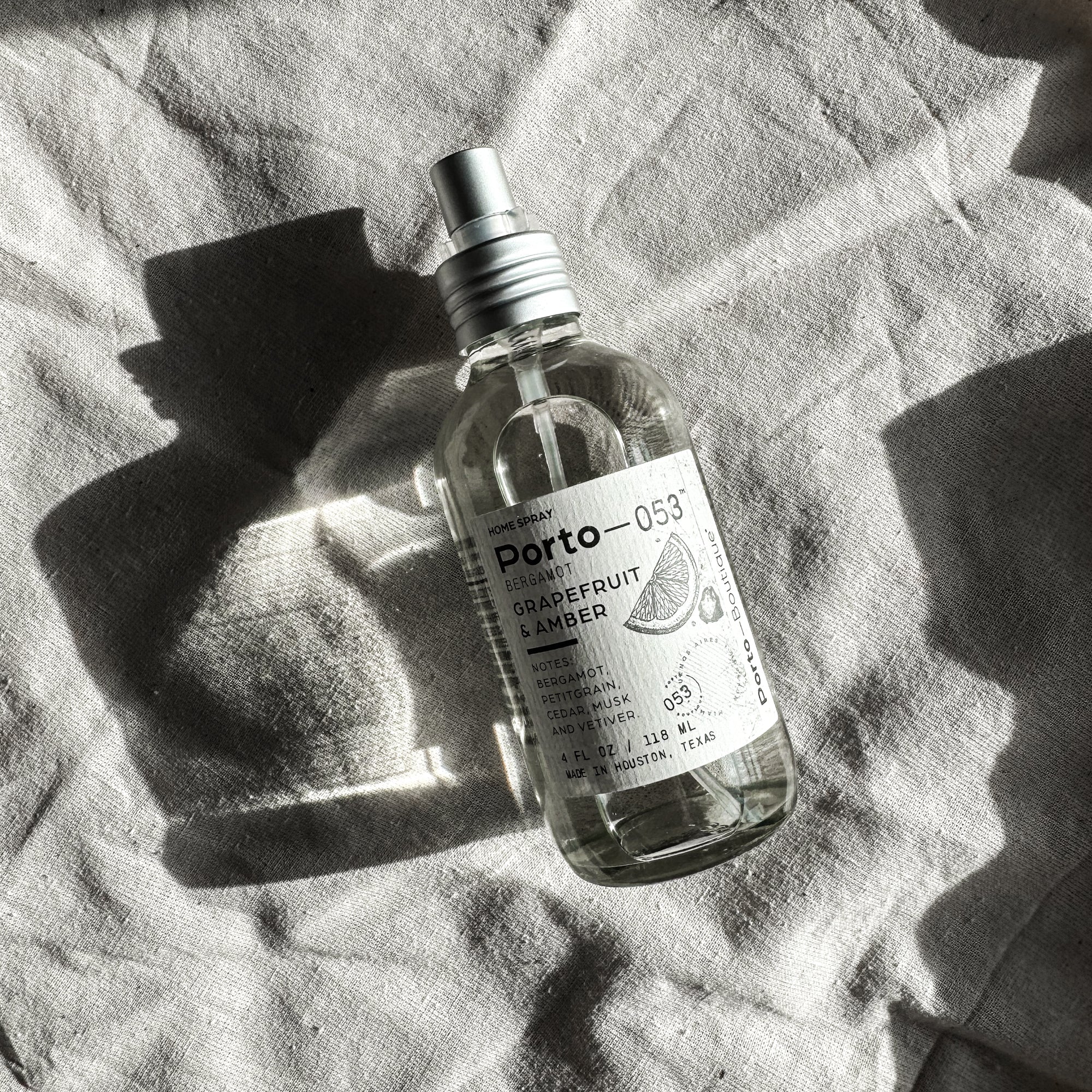 Porto-053 Bergamot room spray bottle