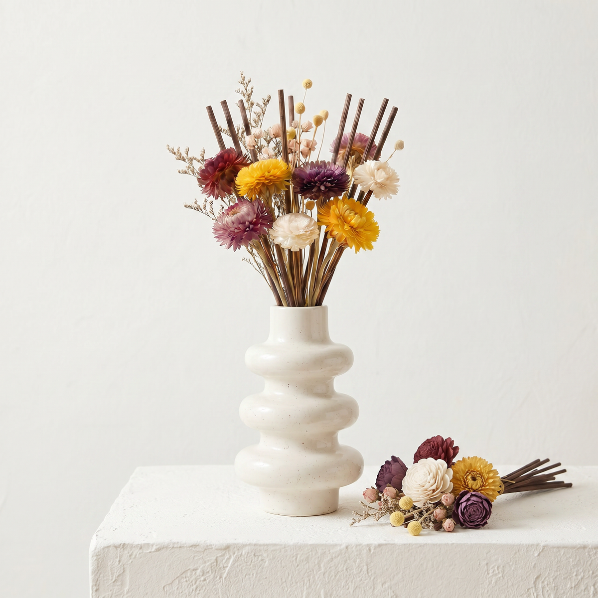 Stacked bubble reed diffuser set