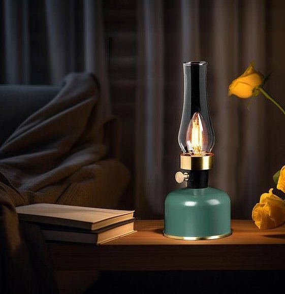 Green rechargeable LED lantern lamp