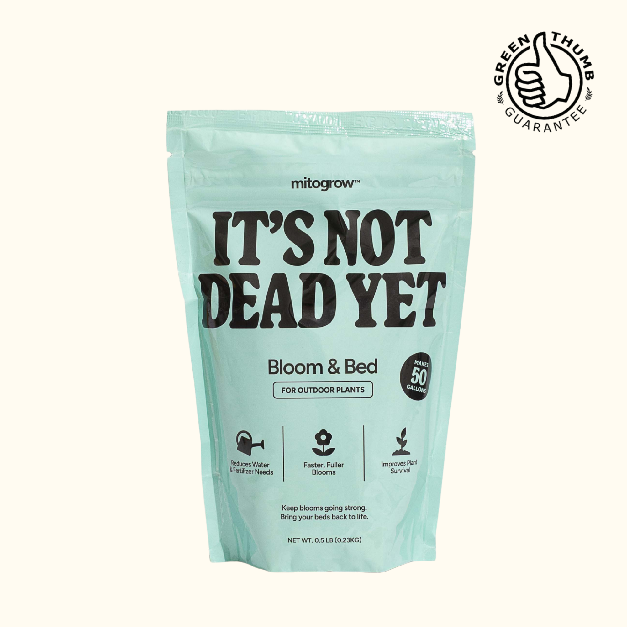 MitoGrow Bloom and Bed biostimulant for flowers and garden beds