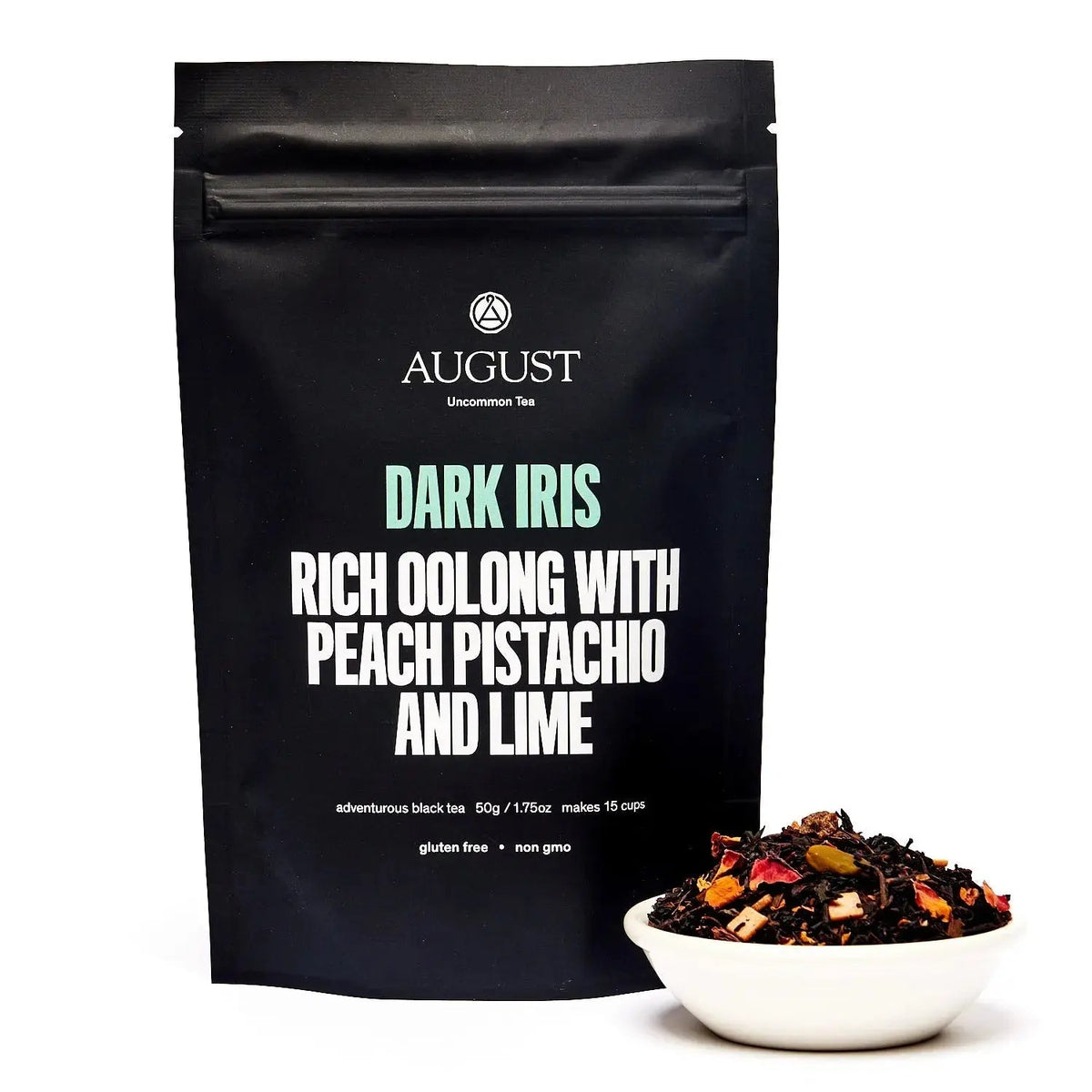 Dark Iris Peach Pistachio Oolong Tea