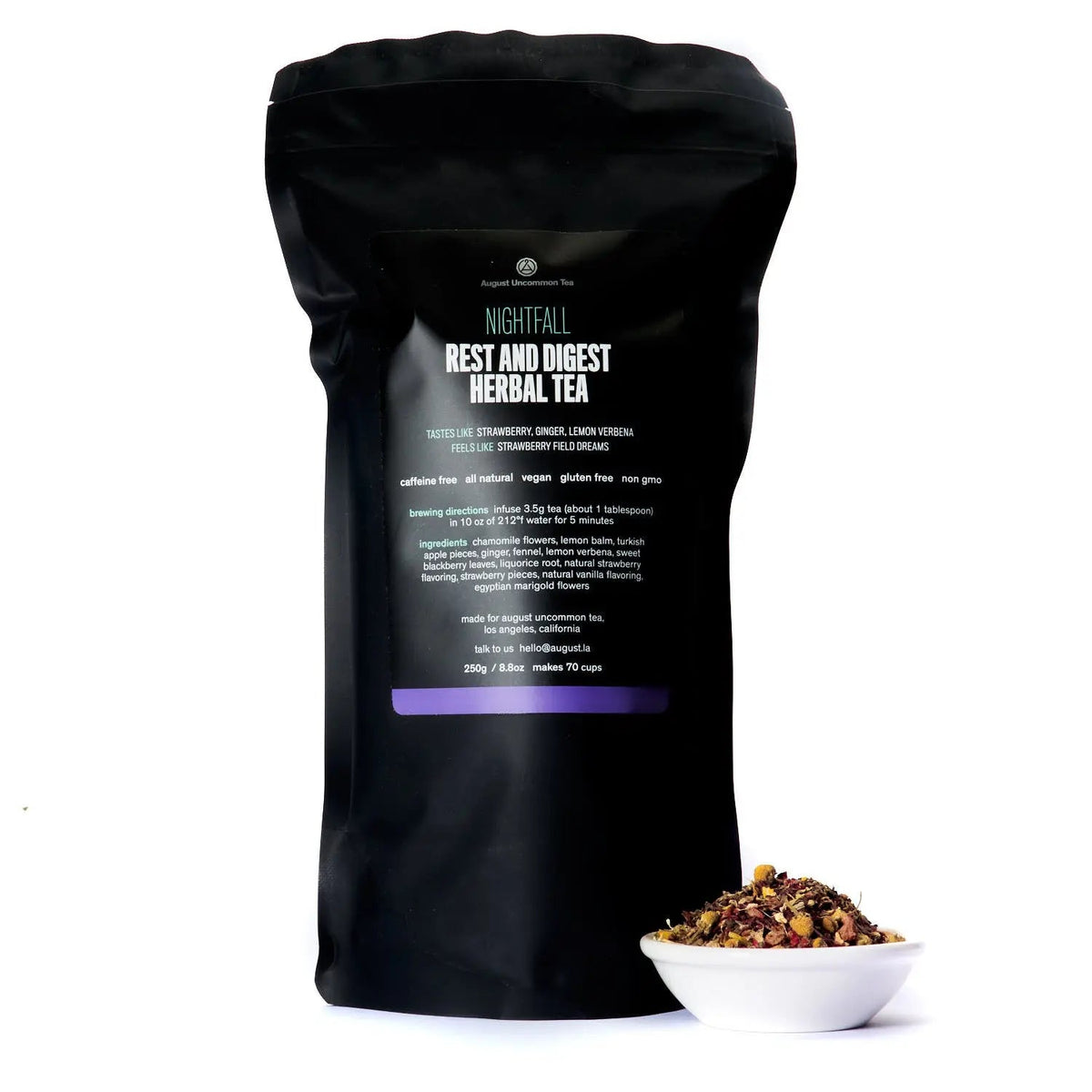 Nightfall Strawberry Ginger Herbal Tea