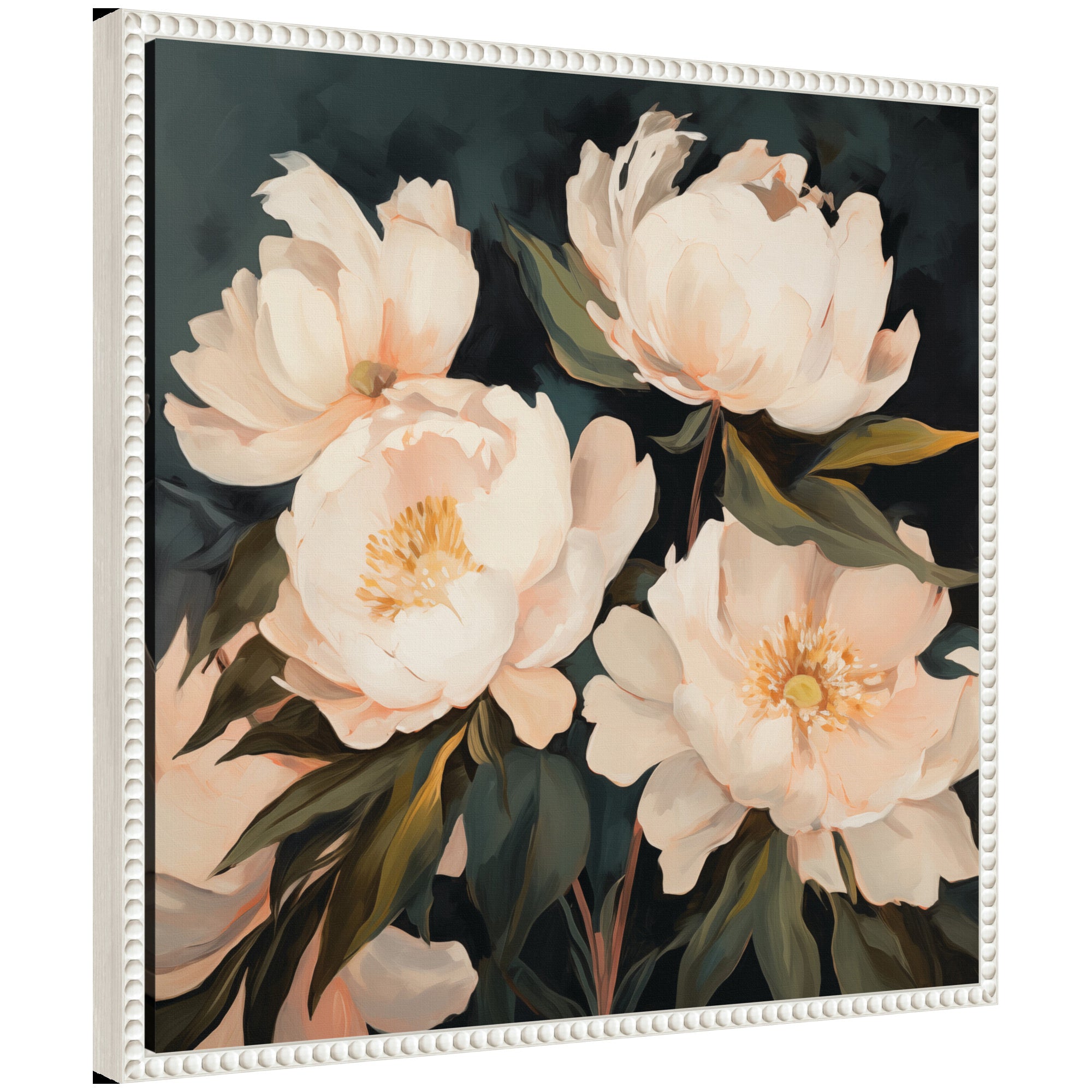 Sylvie Painterly Floral Bouquets Framed Canvas Art