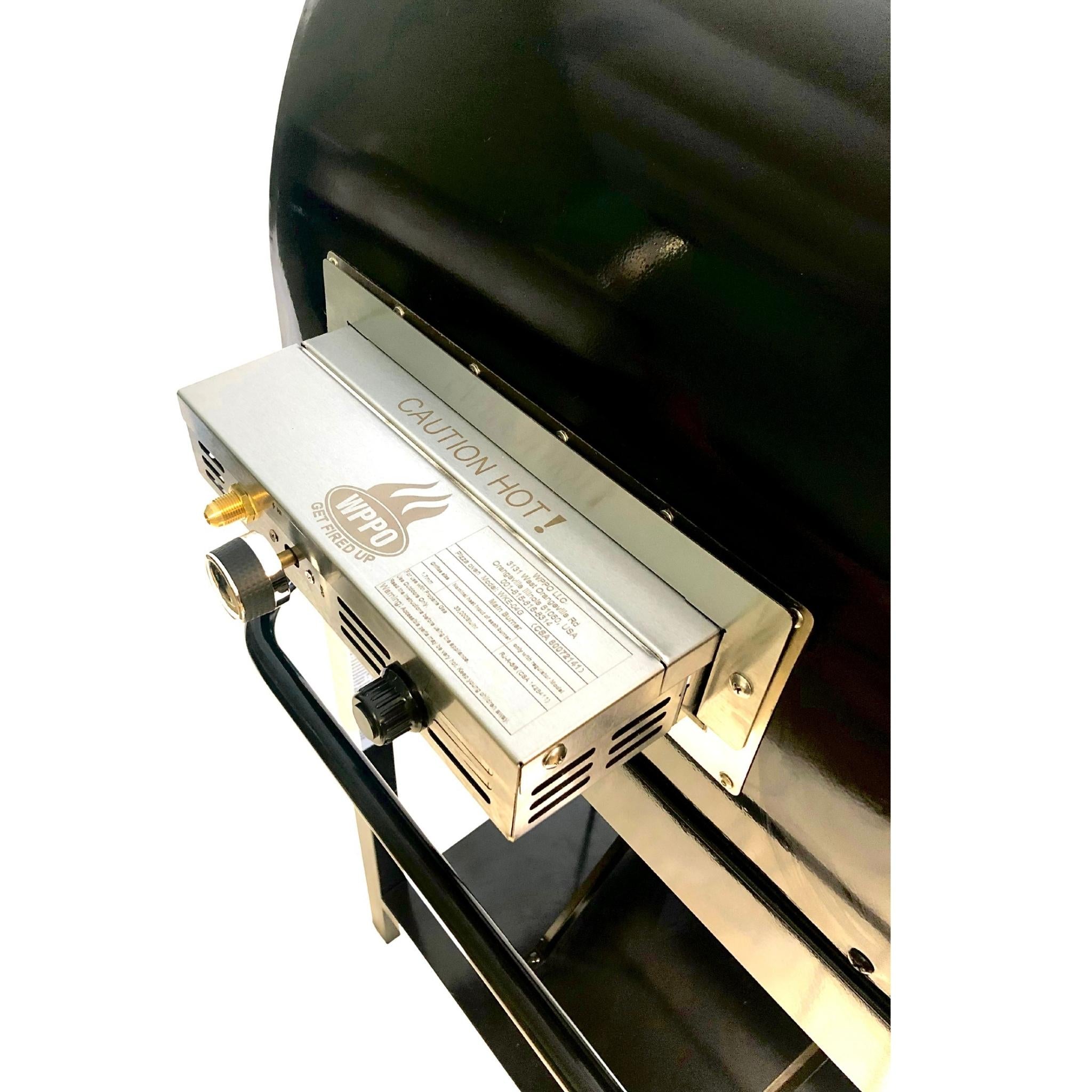 Gas Burner for Dual Fueled Outdoor Oven