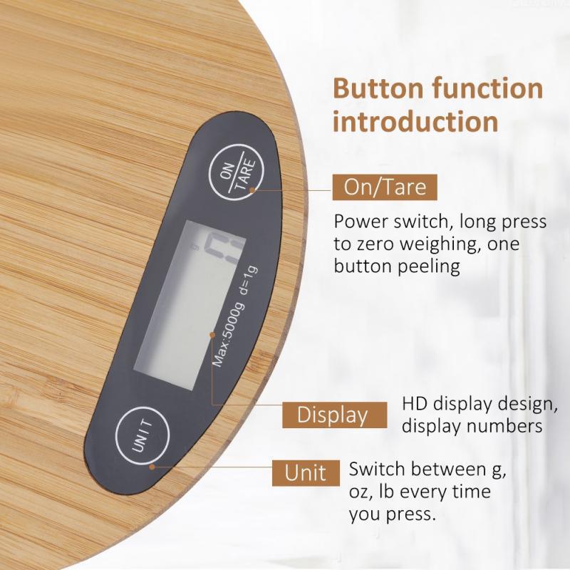 Electronic Kitchen Scale — 5 kg / 1 g – alternate product view