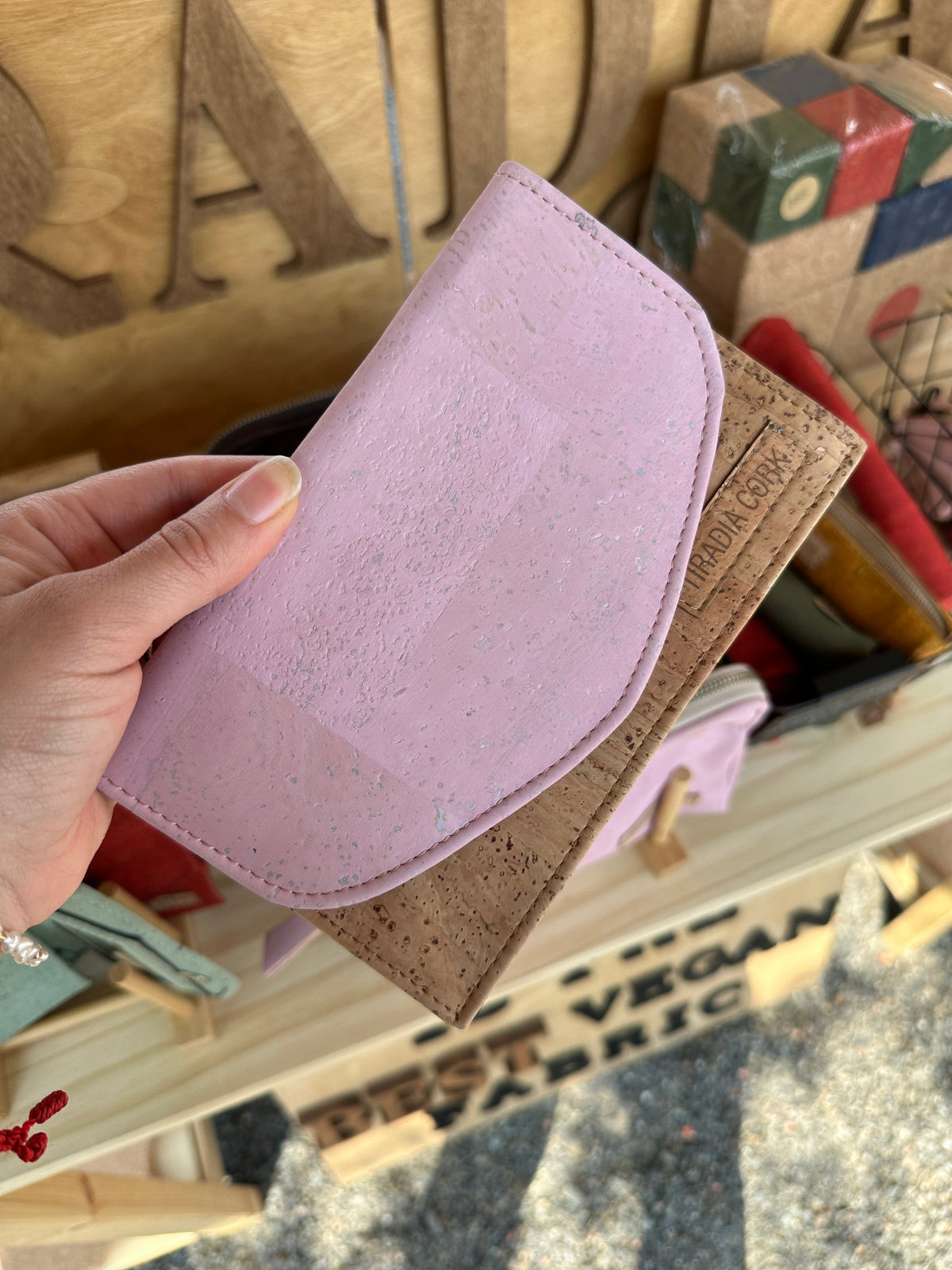 Glam Cork Cosmetic Bag