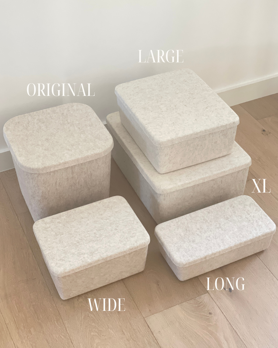 The Sculpted Bin — XL | Set of 3