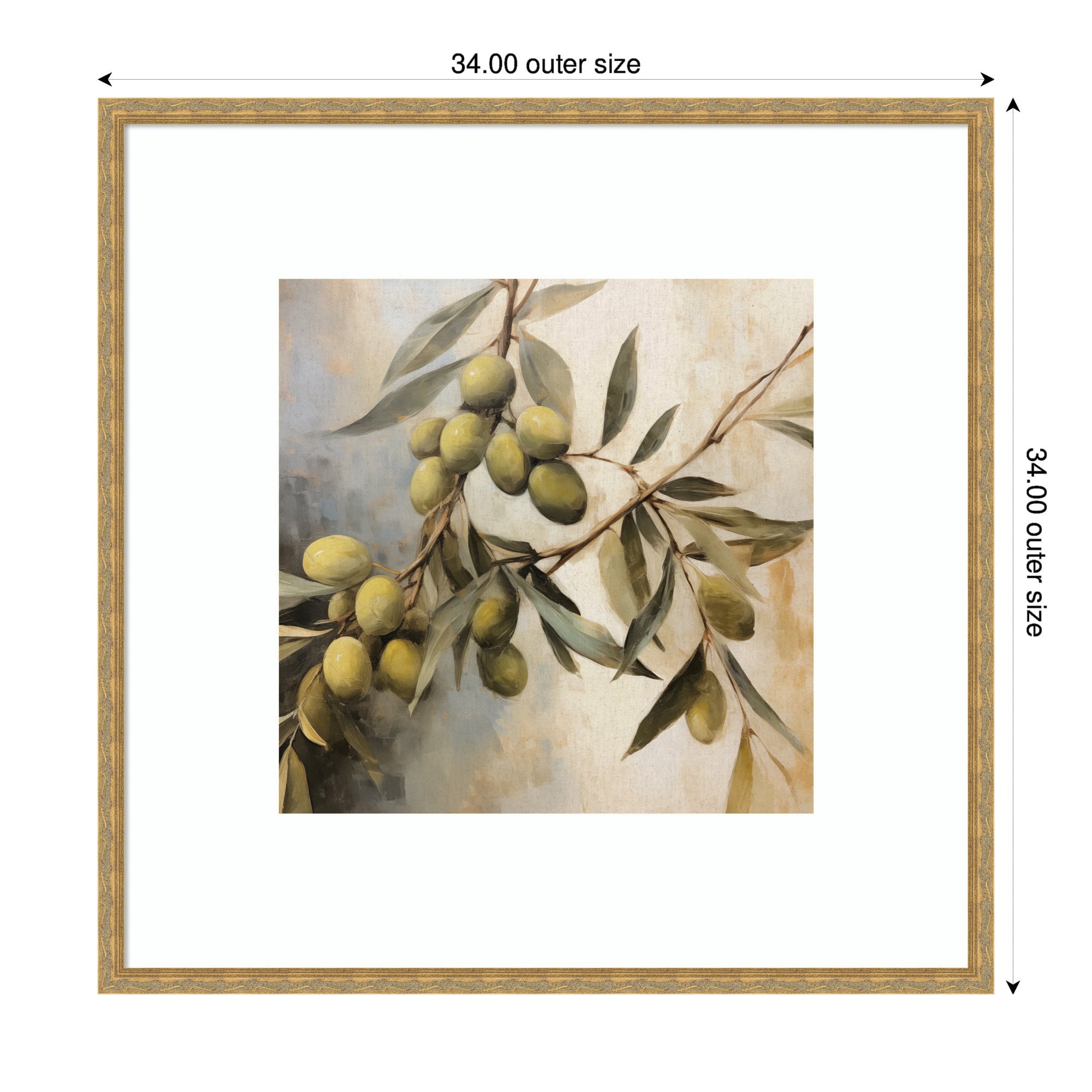 Olive Tree Framed Wall Art Print