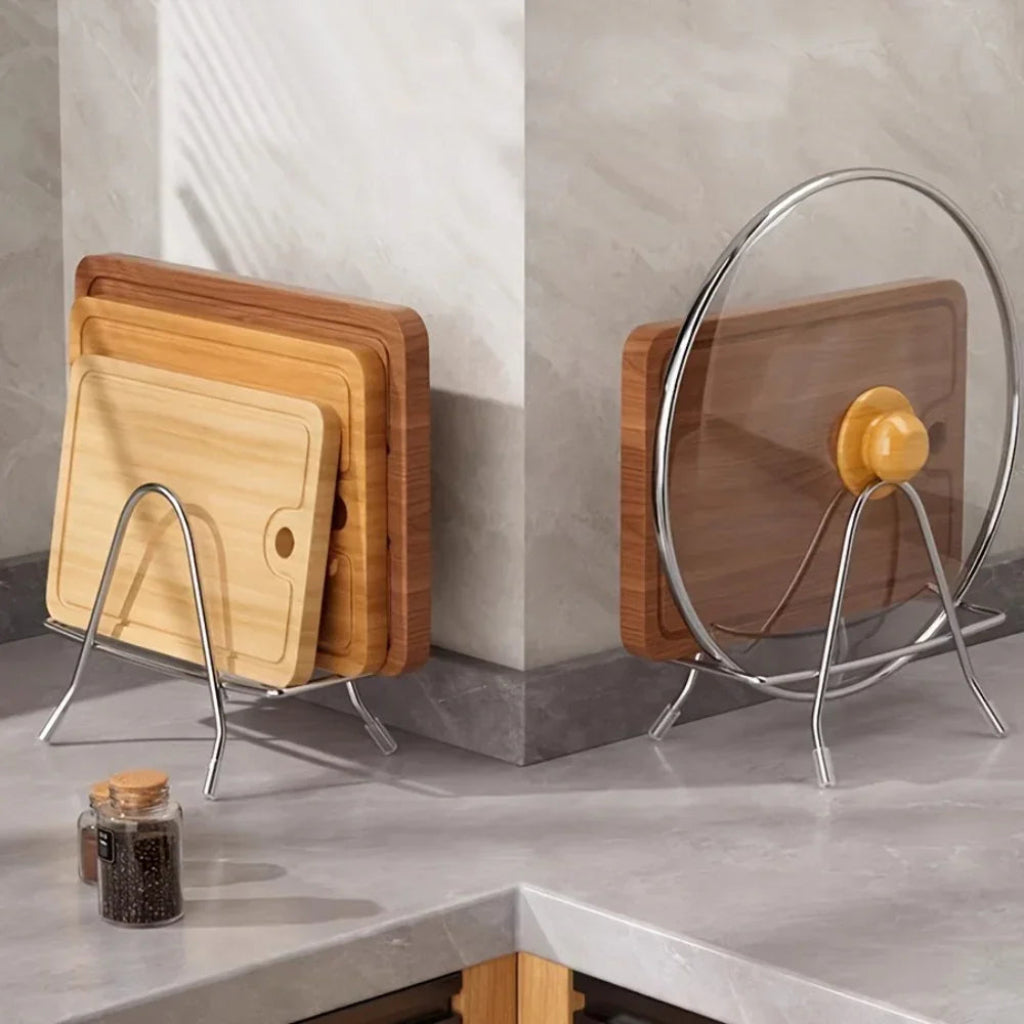 Cutting board and knife stand