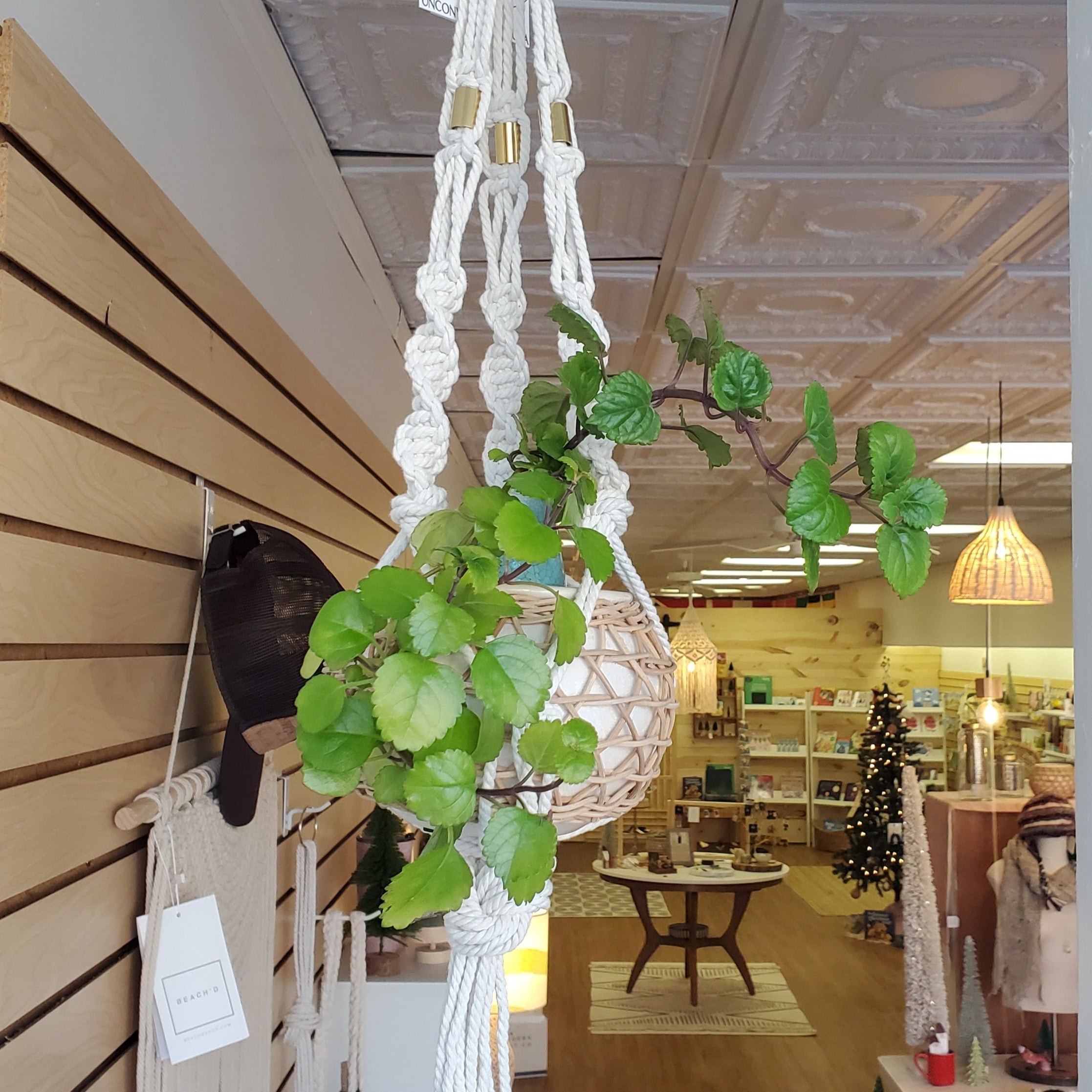 Handmade macramé plant hanger