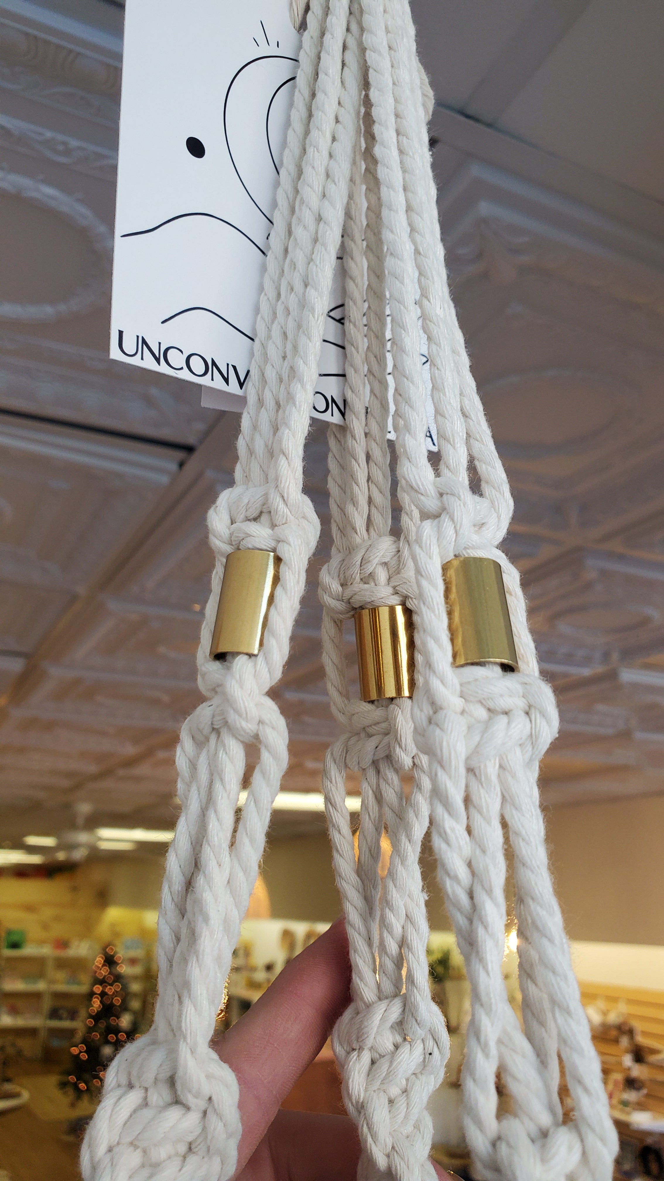 Handmade macramé plant hanger