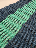 Navy Blue & Teal Lobster Rope Doormat
