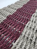 Tan & Burgundy Lobster Rope Doormat
