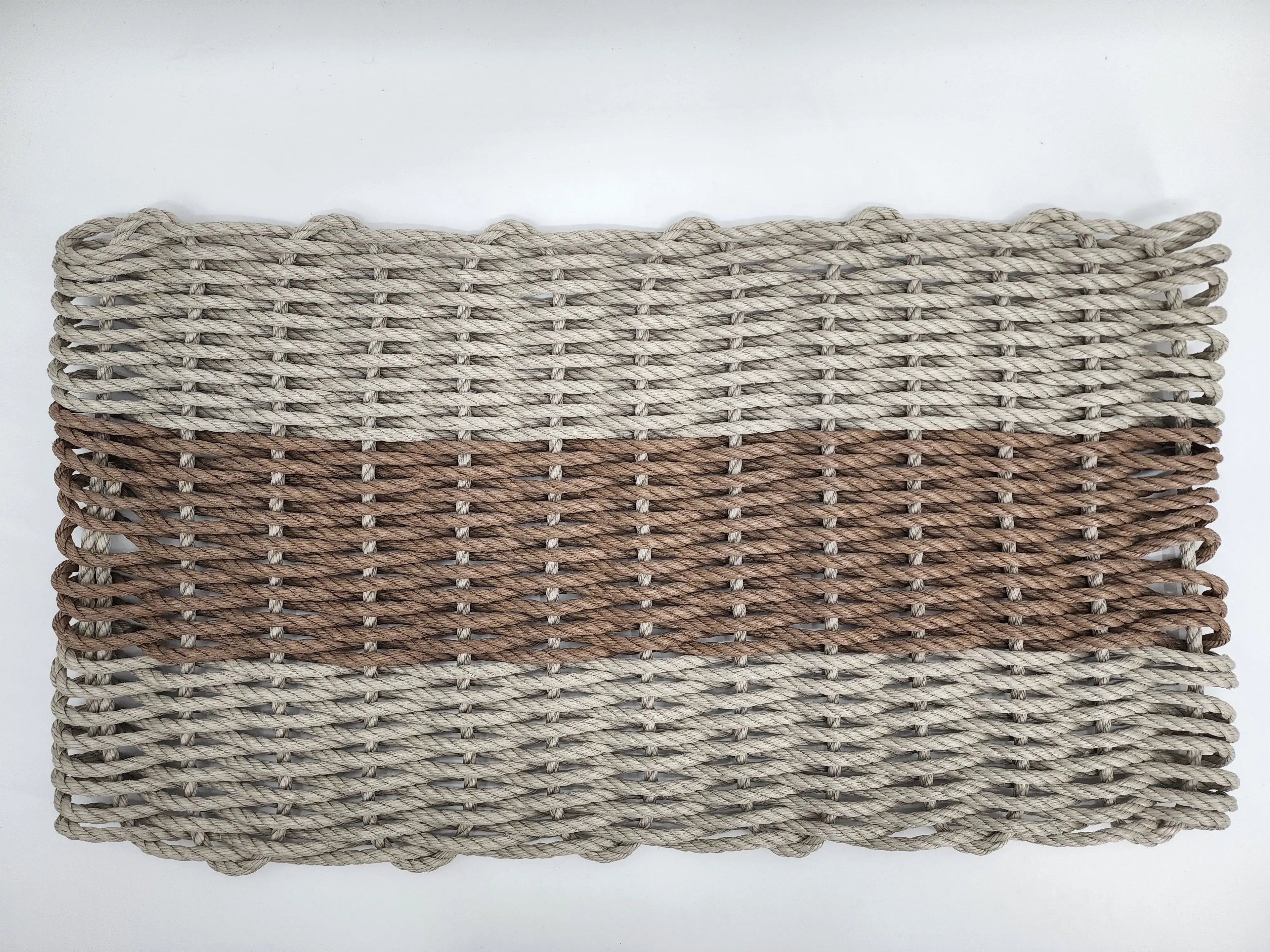 Tan & Brown Lobster Rope Doormat