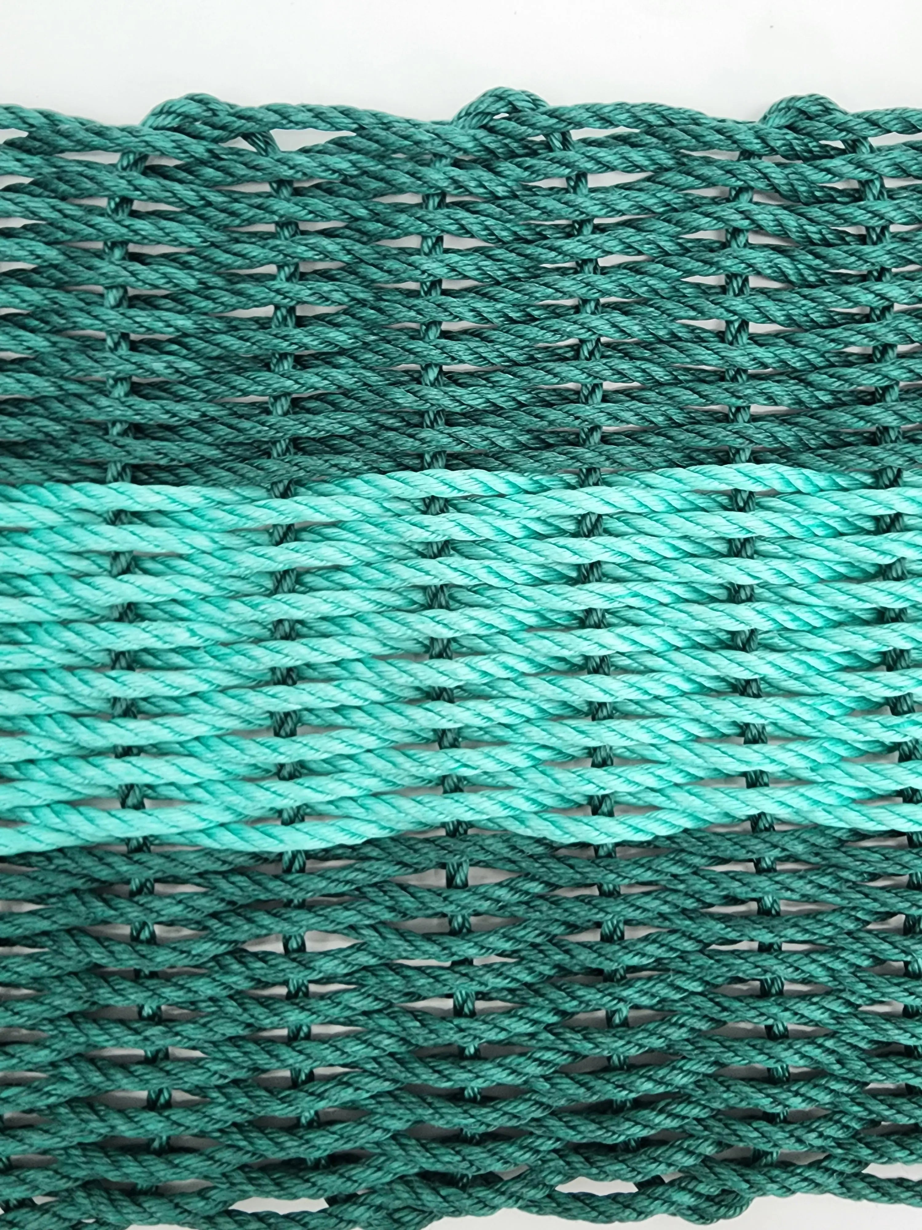 Hunter Green & Teal Lobster Rope Doormat