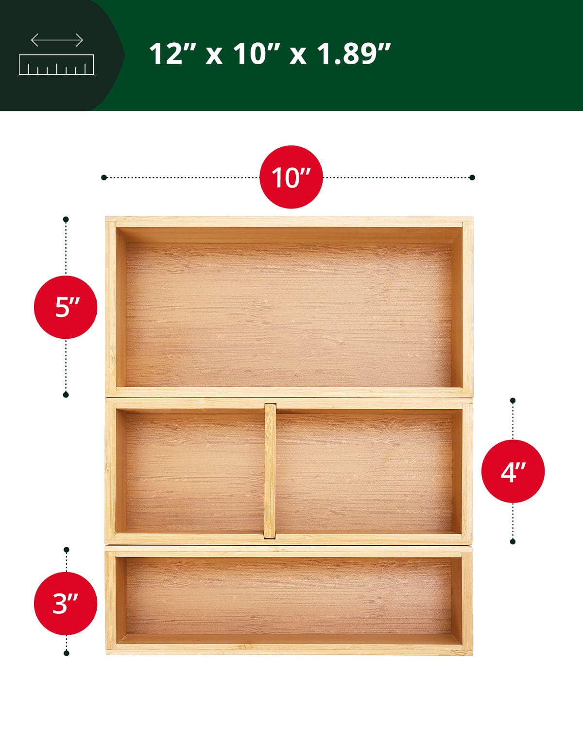 Natural Storage Boxes — Set of 3 – alternate product view