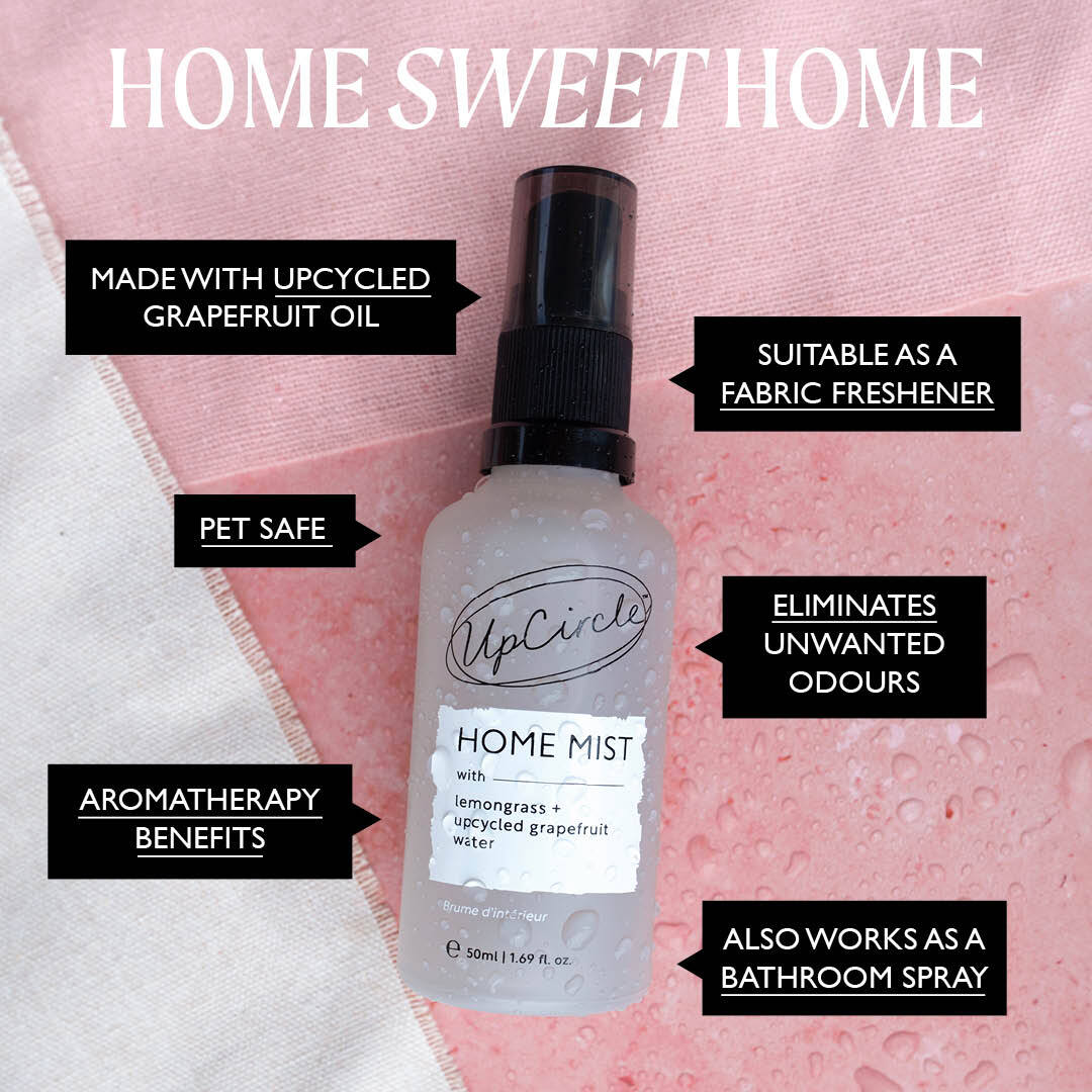 UpCircle Home Mist with Lemongrass + Grapefruit lifestyle image