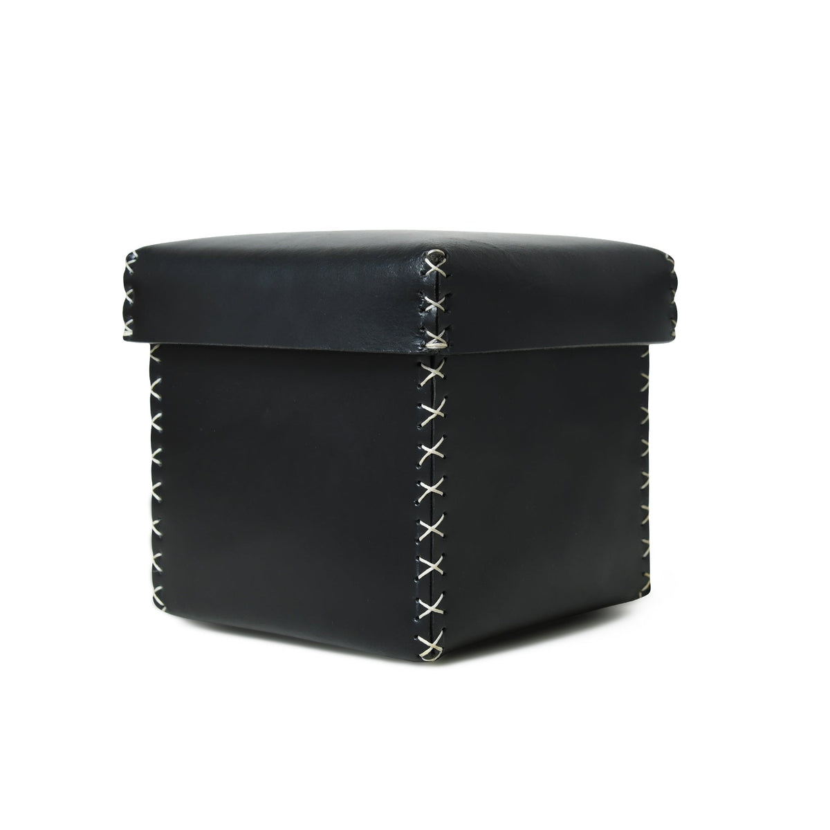 Full-Grain Buffalo Leather Storage Boxes – Set of 3