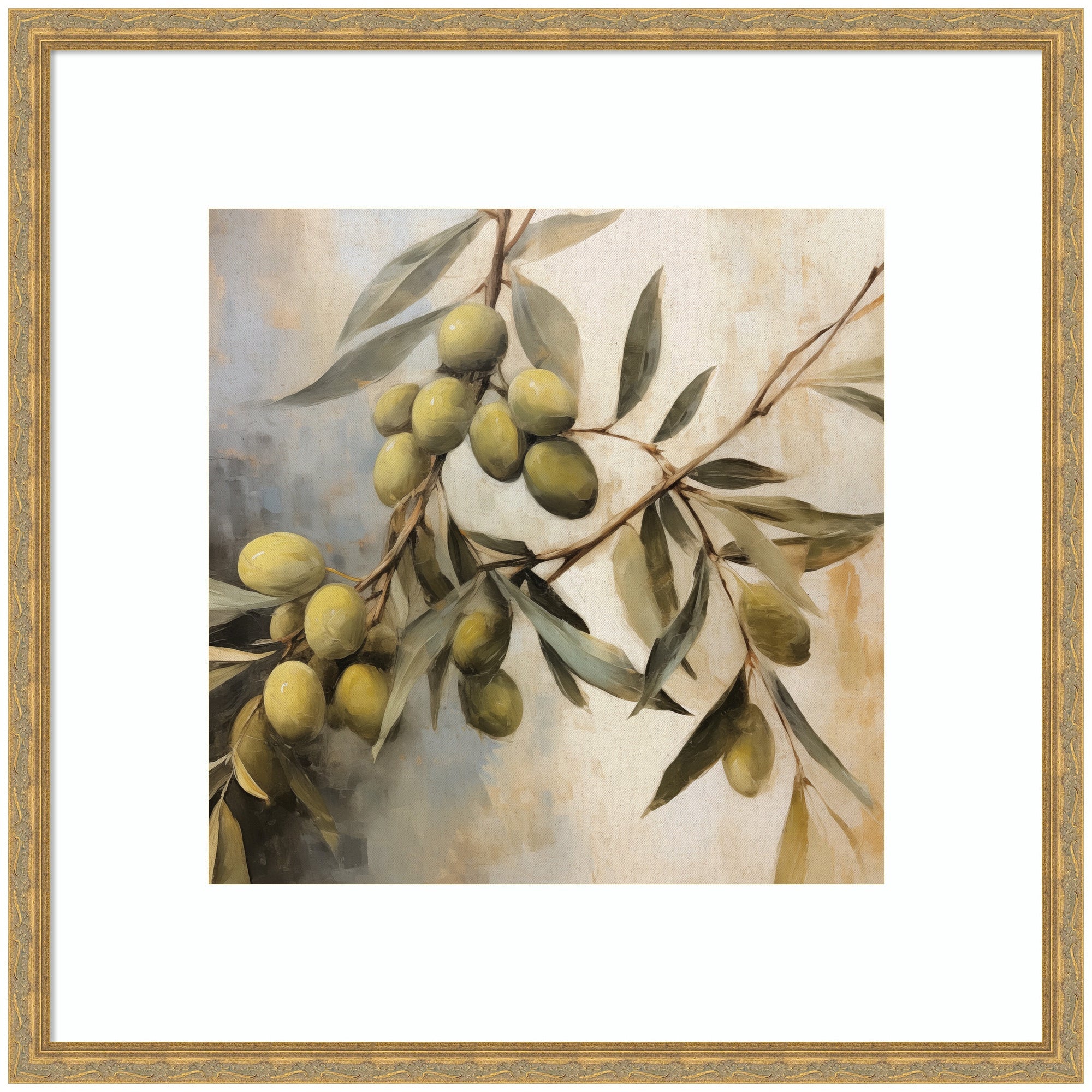 Olive Tree Framed Wall Art Print