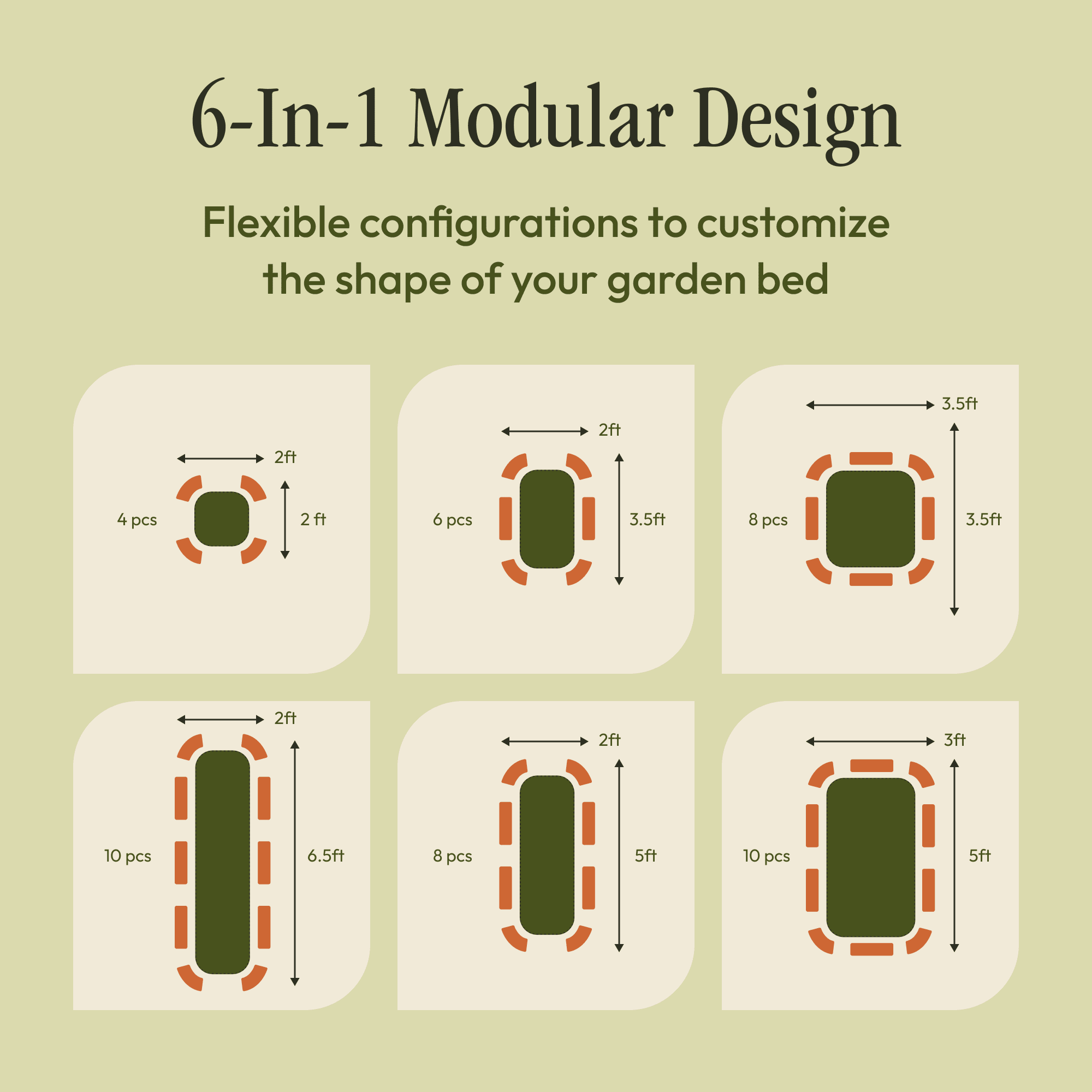 Gro-Rite Modular Metal Raised Garden Bed Kit