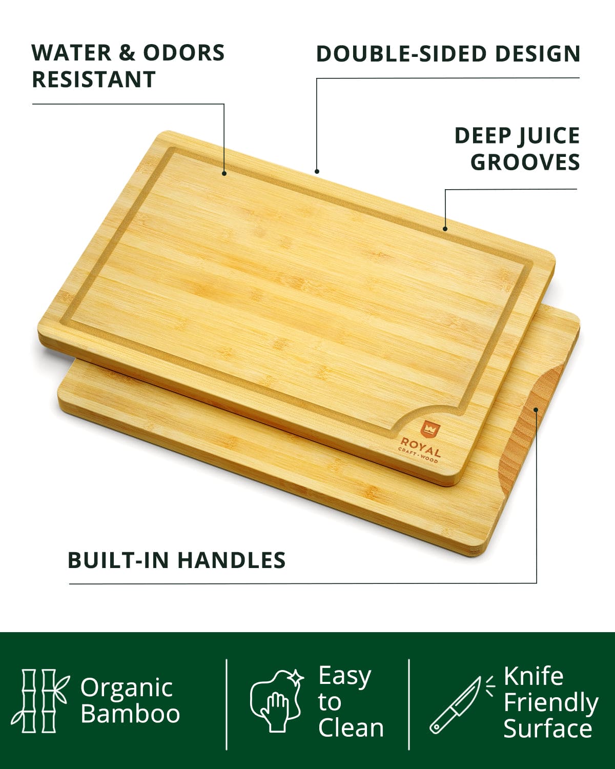 Bamboo Cutting Boards — Set of 3 – alternate product view