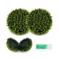 Faux Cedar Decorative Balls - Set of 2