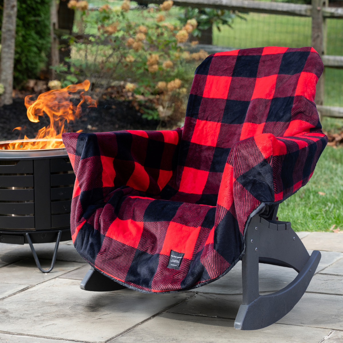 City Bonfires Chair Blanket