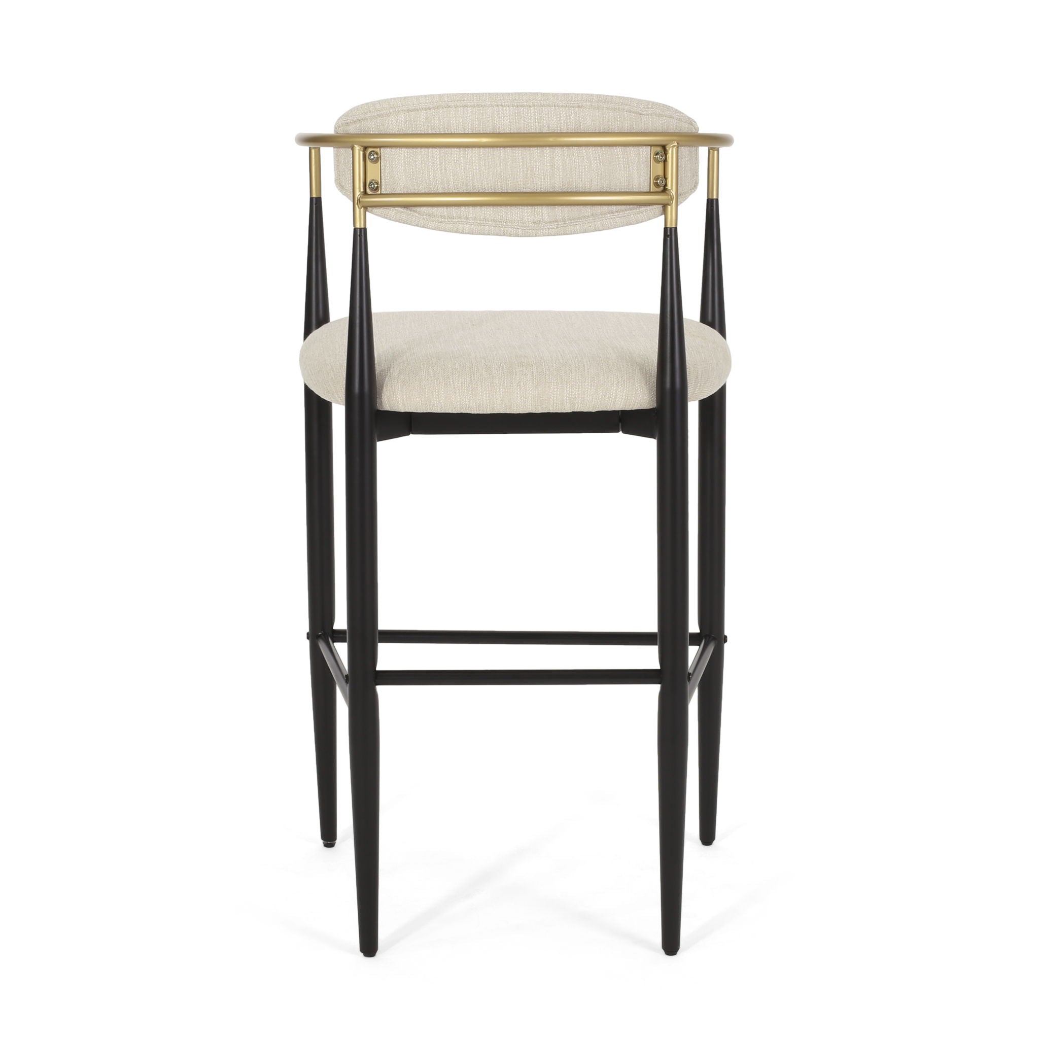 Upholstered Bar Stools With Backs For Kitchen Island (Set of 2)