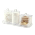 Clear Acrylic Apothecary Jars with Bamboo Lids — 3 Pack – alternate product view