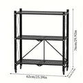 Heavy-Duty Metal Storage Rack — 3, 4 or 5 Tier – alternate product view