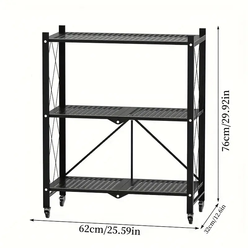 Heavy-Duty Metal Storage Rack — 3, 4 or 5 Tier – alternate product view