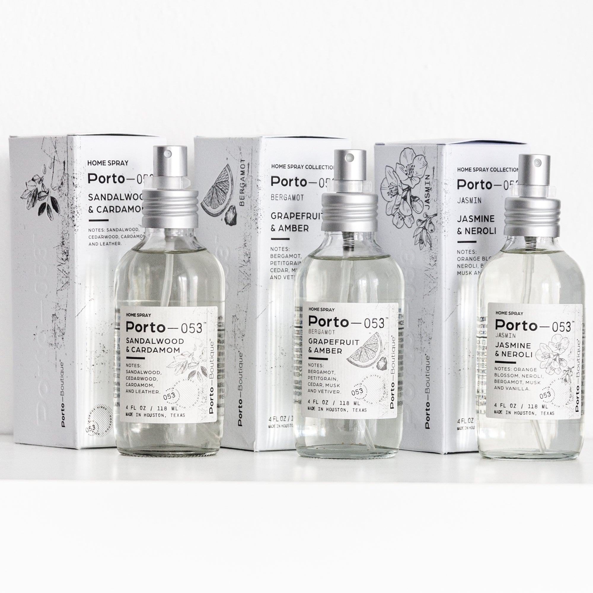 Porto-053 premium room spray fragrance collection