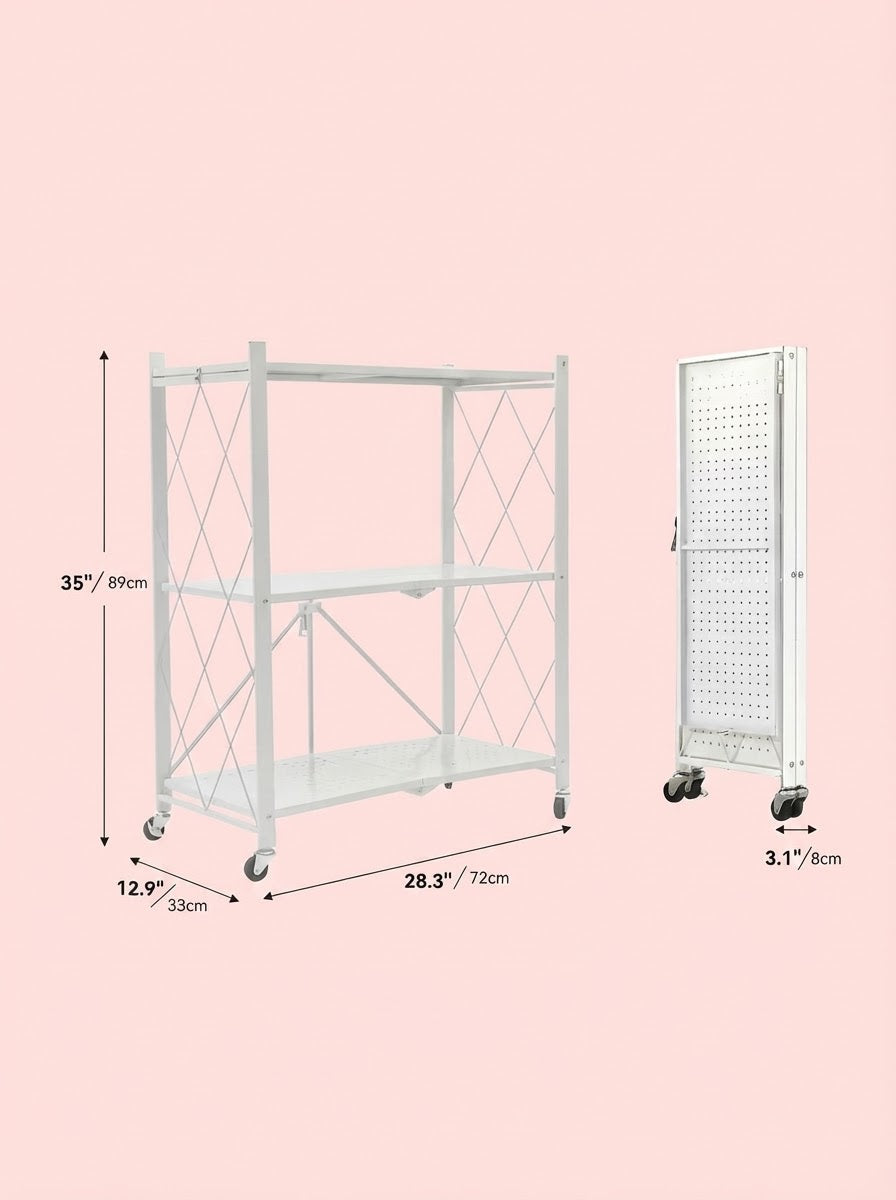 Heavy-Duty Metal Storage Rack — 3, 4 or 5 Tier – alternate product view