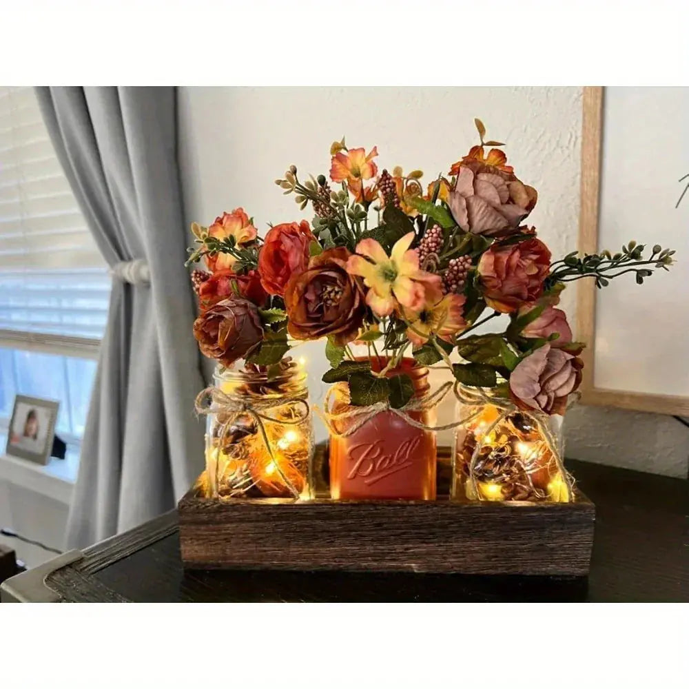Mason jar centerpiece set