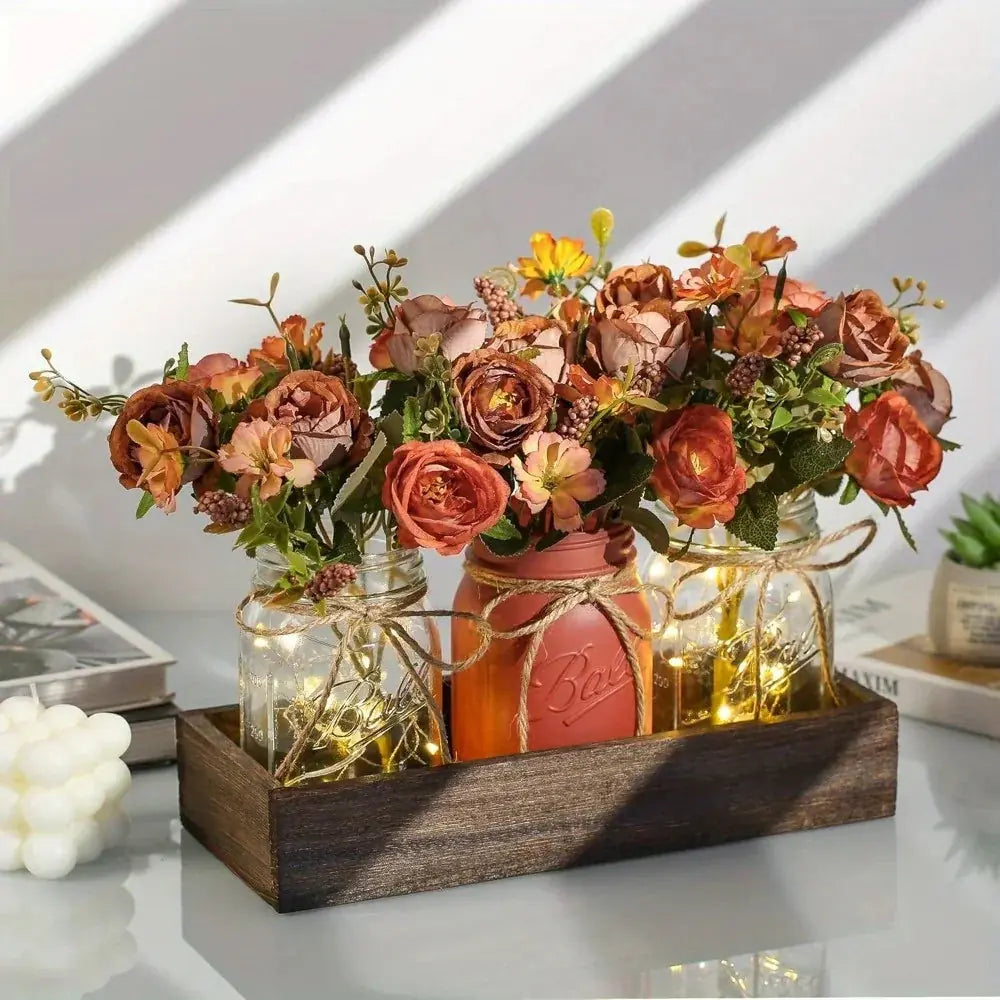 Mason jar centerpiece set