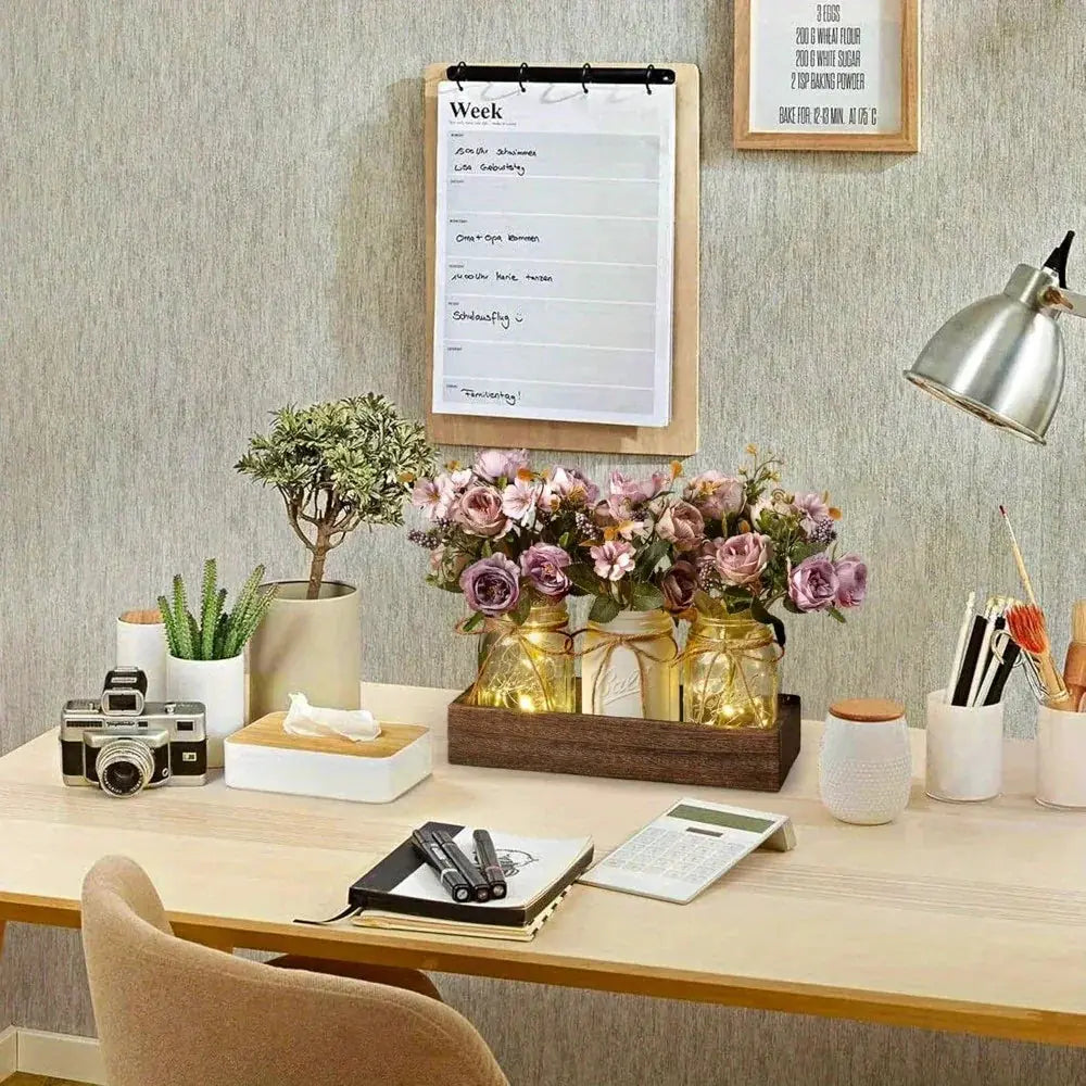 Mason jar centerpiece set