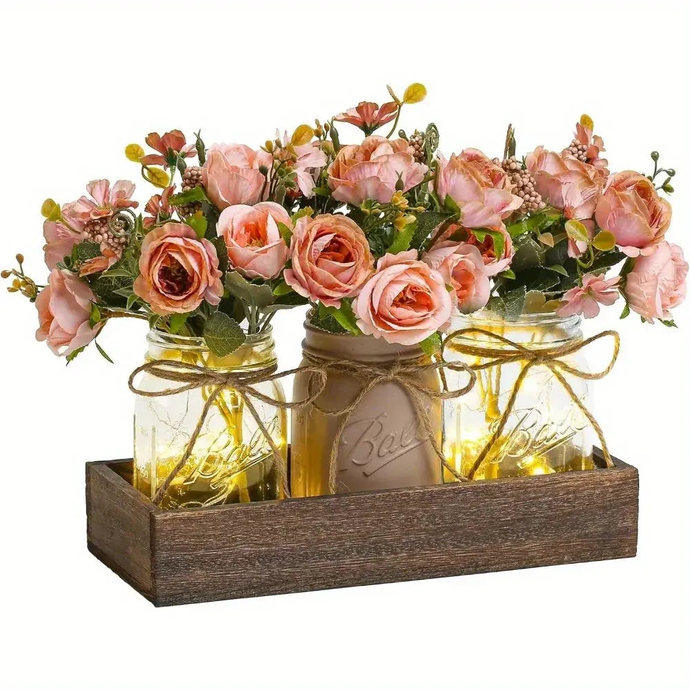 Mason jar centerpiece set