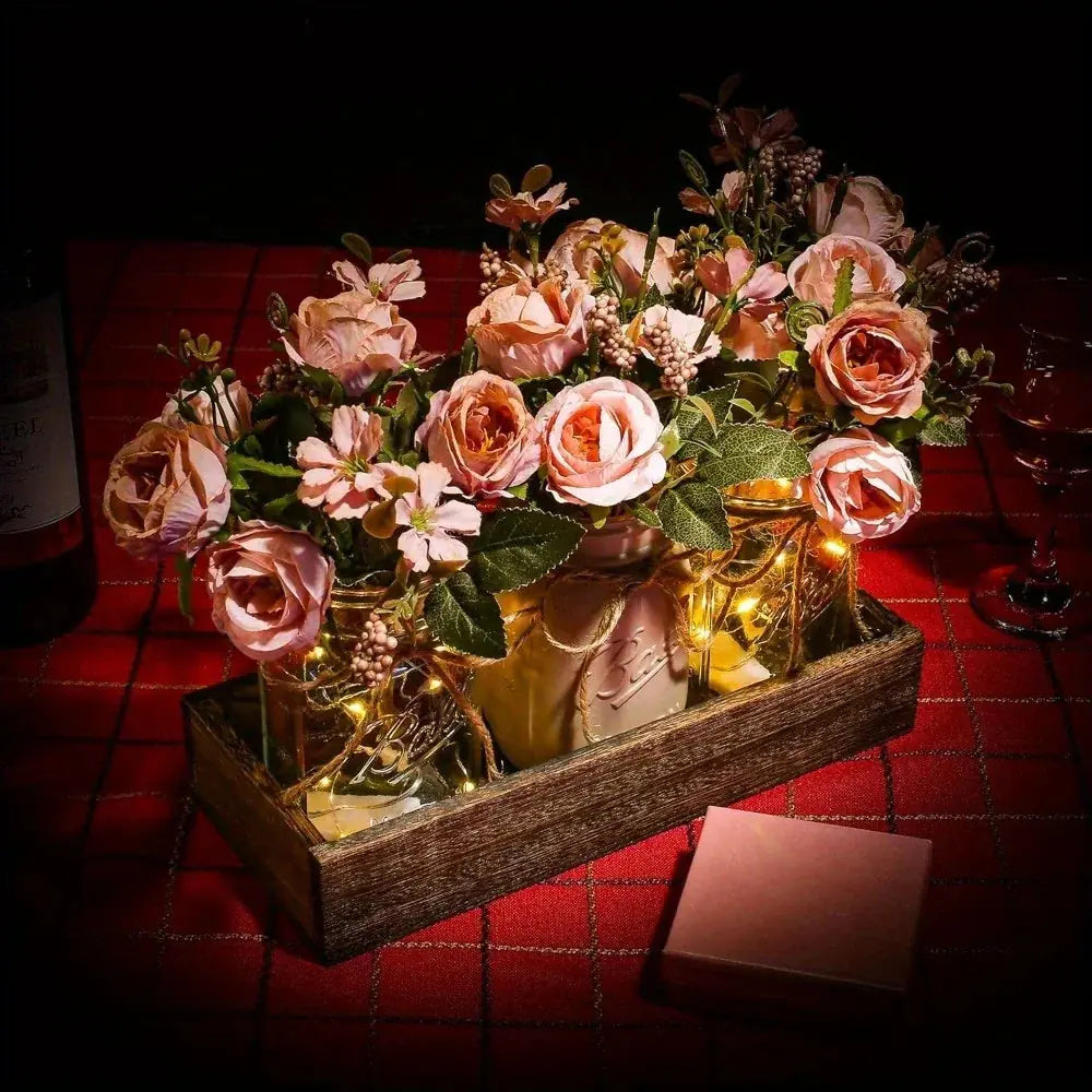 Mason jar centerpiece set