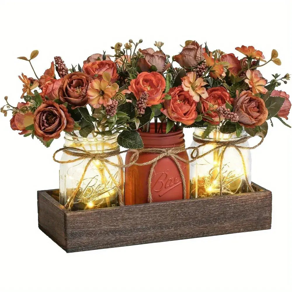 Mason jar centerpiece set