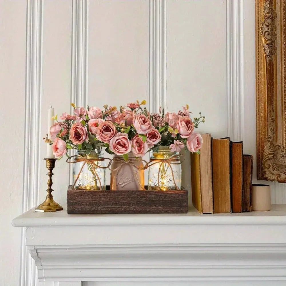 Mason jar centerpiece set